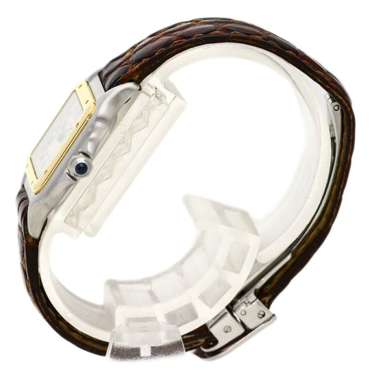 CARTIER Watches Quartz Stainless Steel Silver PANTHERESM Ivory dial