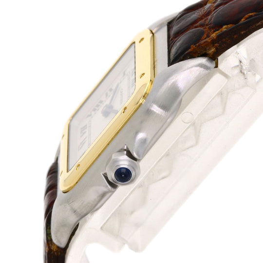 CARTIER Watches Quartz Stainless Steel Silver PANTHERESM Ivory dial