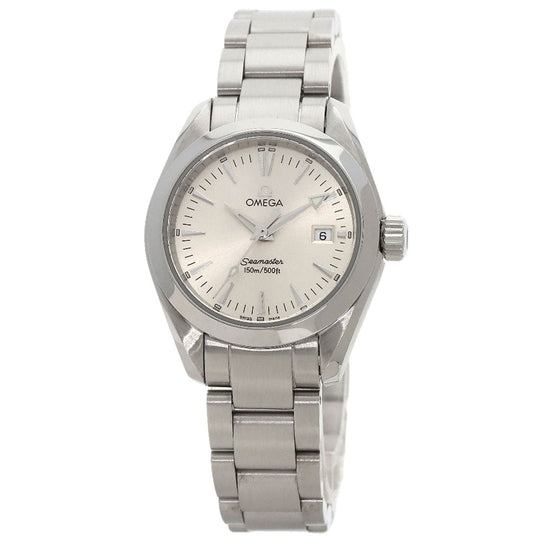 OMEGA Watches Quartz 2577.30 Stainless Steel , Stainless Steel Silver Seamaster Aqua Terra Silver dial Women Used Authentic