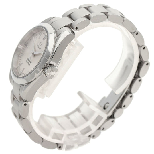OMEGA Watches Quartz 2577.30 Stainless Steel , Stainless Steel Silver Seamaster Aqua Terra Silver dial Women Used Authentic