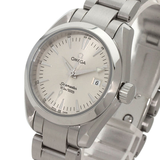 OMEGA Watches Quartz 2577.30 Stainless Steel , Stainless Steel Silver Seamaster Aqua Terra Silver dial Women Used Authentic