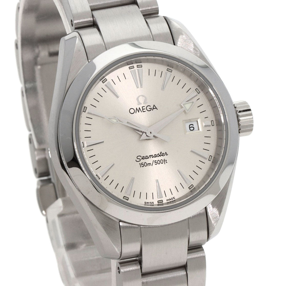 OMEGA Watches Quartz 2577.30 Stainless Steel , Stainless Steel Silver Seamaster Aqua Terra Silver dial Women Used Authentic