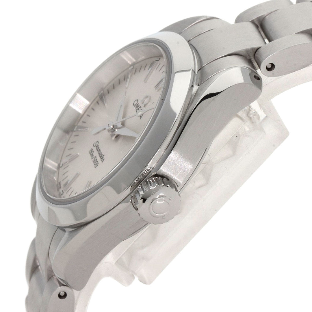 OMEGA Watches Quartz 2577.30 Stainless Steel , Stainless Steel Silver Seamaster Aqua Terra Silver dial Women Used Authentic