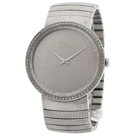 Christian Dior Watches Quartz CD043111 Stainless Steel Silver la di de dior Silver dial