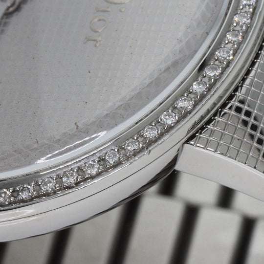 Christian Dior Watches Quartz CD043111 Stainless Steel Silver la di de dior Silver dial