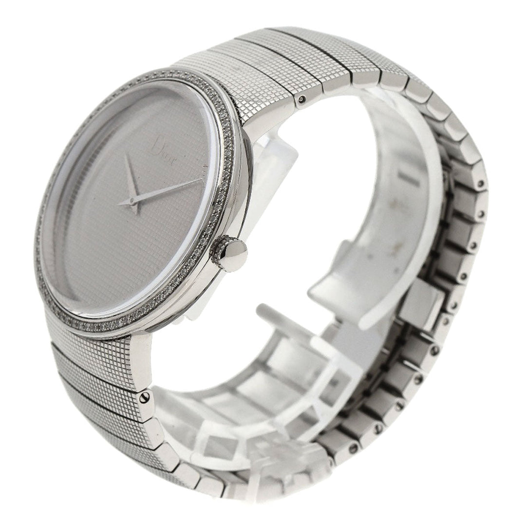 Christian Dior Watches Quartz CD043111 Stainless Steel Silver la di de dior Silver dial
