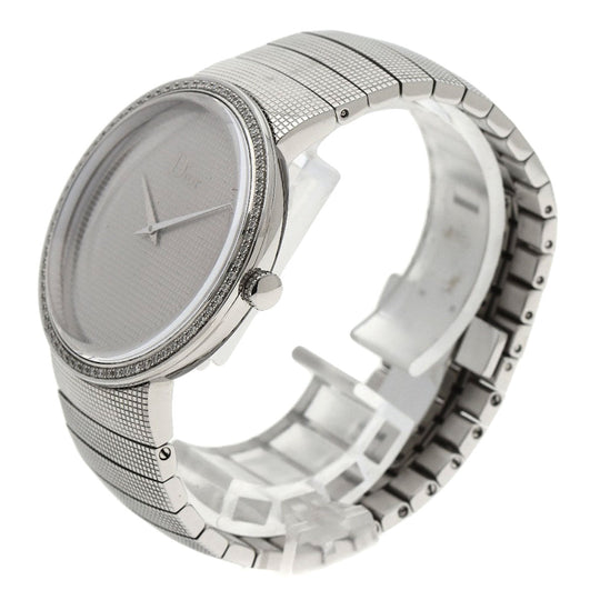 Christian Dior Watches Quartz CD043111 Stainless Steel Silver la di de dior Silver dial