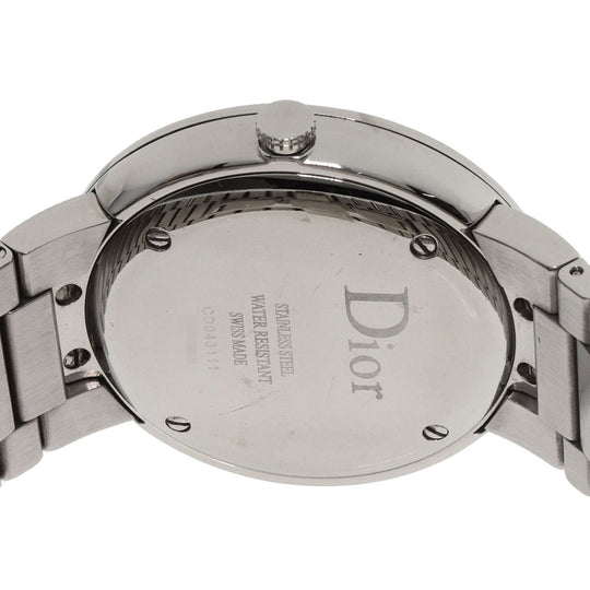 Christian Dior Watches Quartz CD043111 Stainless Steel Silver la di de dior Silver dial