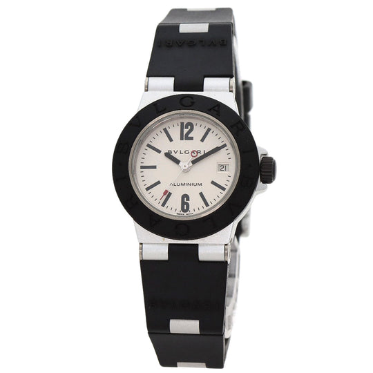 BVLGARI Watches Quartz AL29TA Aluminum, Rubber Silver aluminum Silver dial Women Used Authentic