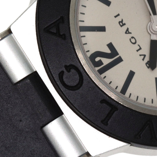 BVLGARI Watches Quartz AL29TA Aluminum, Rubber Silver aluminum Silver dial Women Used Authentic