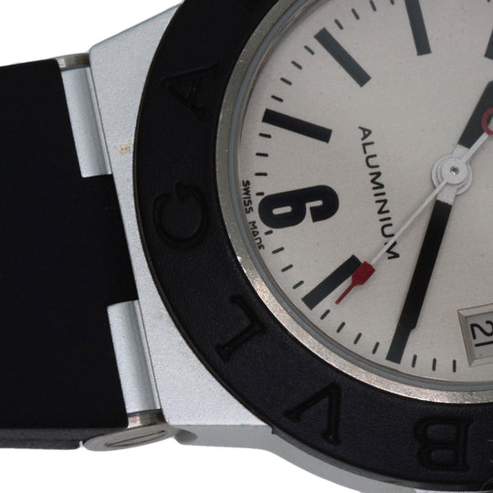 BVLGARI Watches Quartz AL29TA Aluminum, Rubber Silver aluminum Silver dial Women Used Authentic