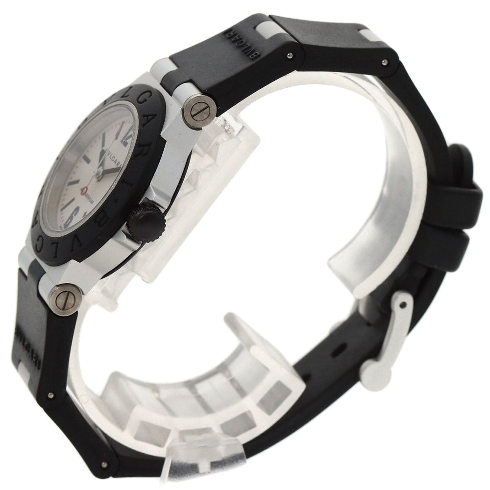 BVLGARI Watches Quartz AL29TA Aluminum, Rubber Silver aluminum Silver dial Women Used Authentic