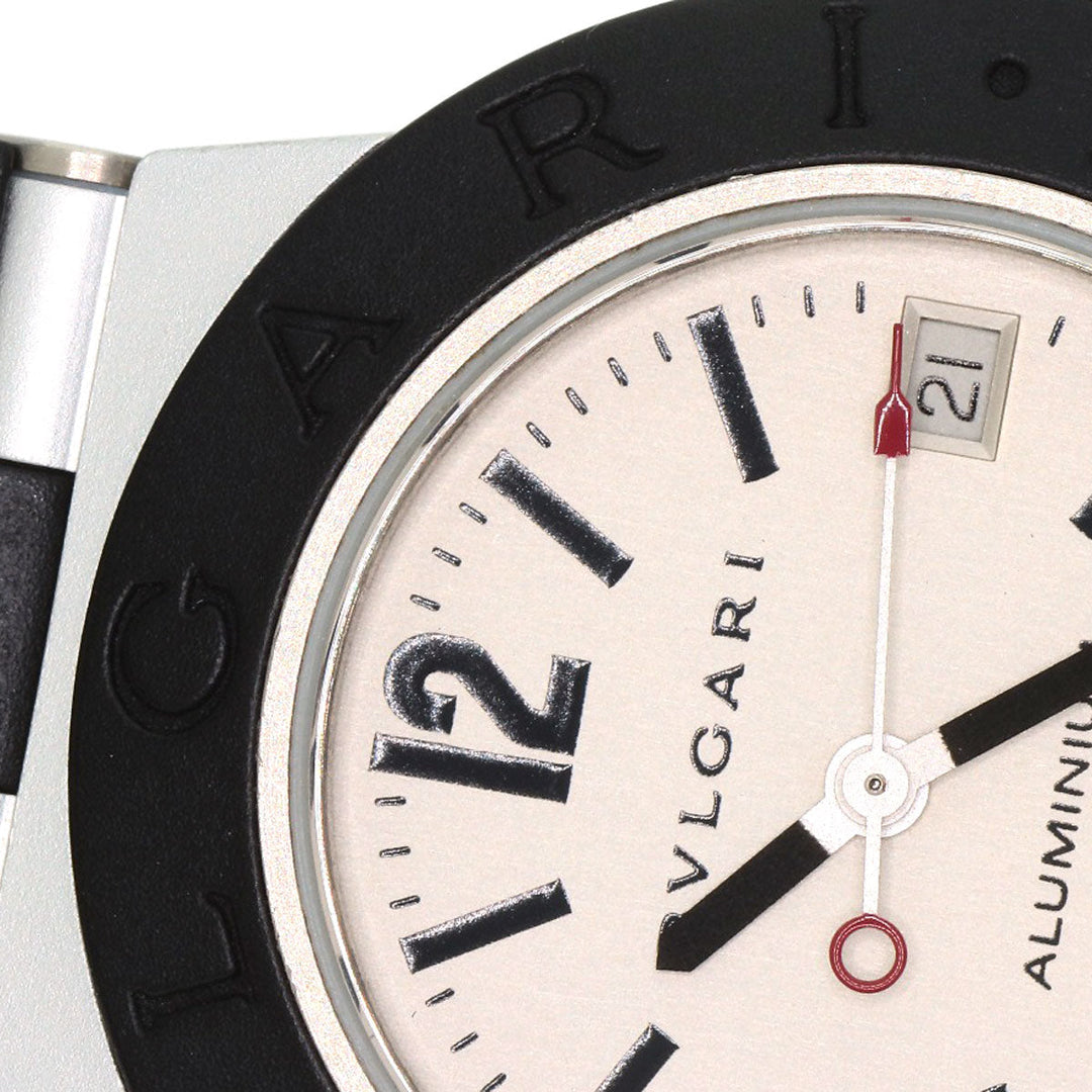 BVLGARI Watches Quartz AL29TA Aluminum, Rubber Silver aluminum Silver dial Women Used Authentic