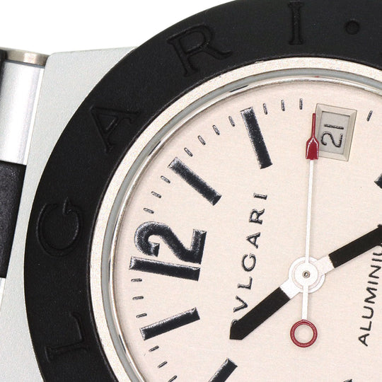 BVLGARI Watches Quartz AL29TA Aluminum, Rubber Silver aluminum Silver dial Women Used Authentic