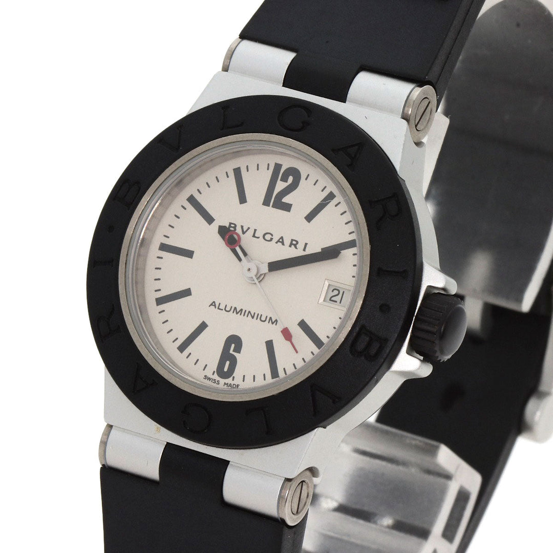 BVLGARI Watches Quartz AL29TA Aluminum, Rubber Silver aluminum Silver dial Women Used Authentic