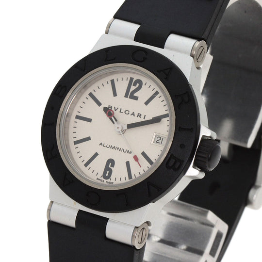 BVLGARI Watches Quartz AL29TA Aluminum, Rubber Silver aluminum Silver dial Women Used Authentic
