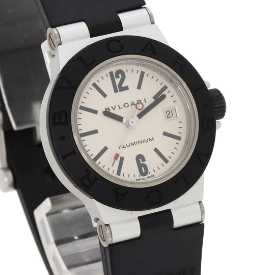 BVLGARI Watches Quartz AL29TA Aluminum, Rubber Silver aluminum Silver dial Women Used Authentic
