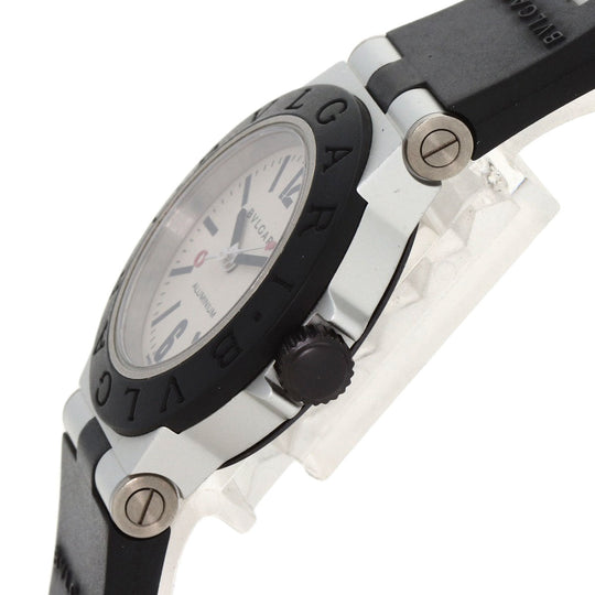 BVLGARI Watches Quartz AL29TA Aluminum, Rubber Silver aluminum Silver dial Women Used Authentic