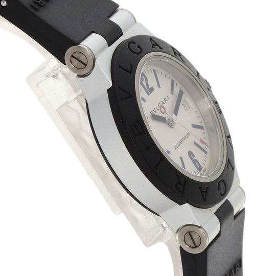BVLGARI Watches Quartz AL29TA Aluminum, Rubber Silver aluminum Silver dial Women Used Authentic