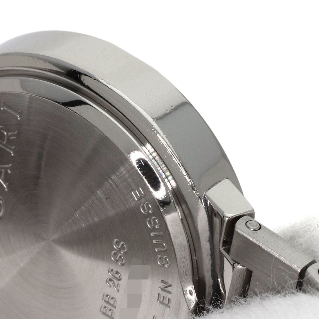 BVLGARI Watches Quartz BB26SSD Stainless Steel Silver Bulgari black dial Women Used Authentic
