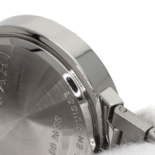 BVLGARI Watches Quartz BB26SSD Stainless Steel Silver Bulgari black dial Women Used Authentic