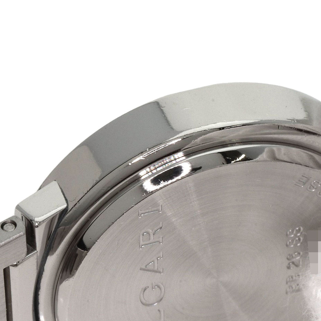 BVLGARI Watches Quartz BB26SSD Stainless Steel Silver Bulgari black dial Women Used Authentic