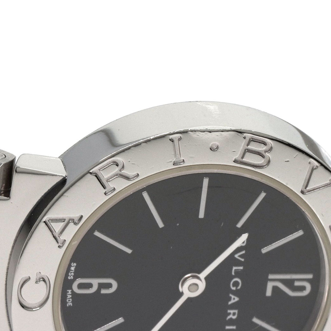 BVLGARI Watches Quartz BB26SSD Stainless Steel Silver Bulgari black dial Women Used Authentic