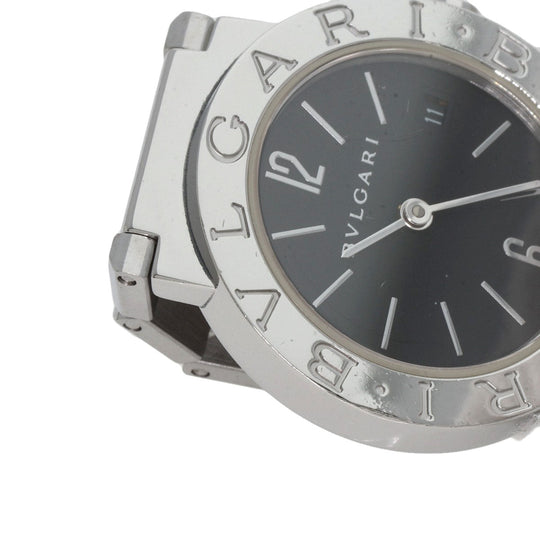 BVLGARI Watches Quartz BB26SSD Stainless Steel Silver Bulgari black dial Women Used Authentic