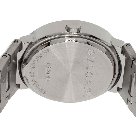 BVLGARI Watches Quartz BB26SSD Stainless Steel Silver Bulgari black dial Women Used Authentic