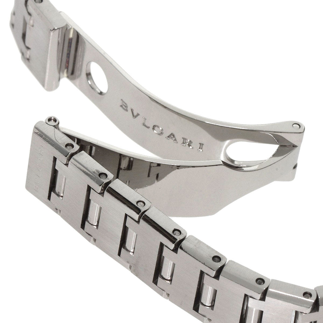 BVLGARI Watches Quartz BB26SSD Stainless Steel Silver Bulgari black dial Women Used Authentic