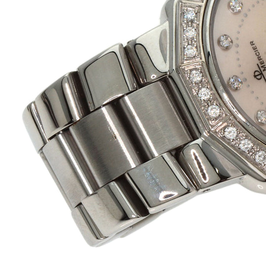 Baume & Mercier Watches Quartz MV045057 Stainless Steel Silver Riviera Diamond Women Used Authentic