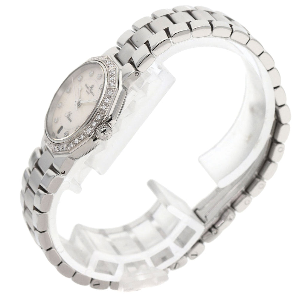 Baume & Mercier Watches Quartz MV045057 Stainless Steel Silver Riviera Diamond Women Used Authentic
