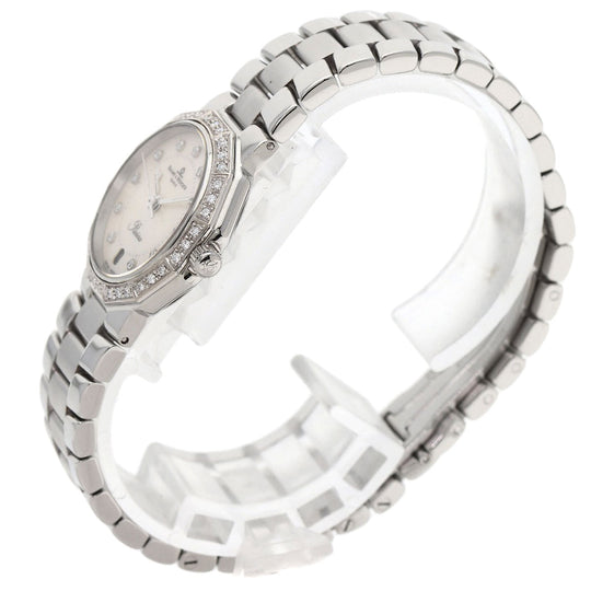 Baume & Mercier Watches Quartz MV045057 Stainless Steel Silver Riviera Diamond Women Used Authentic