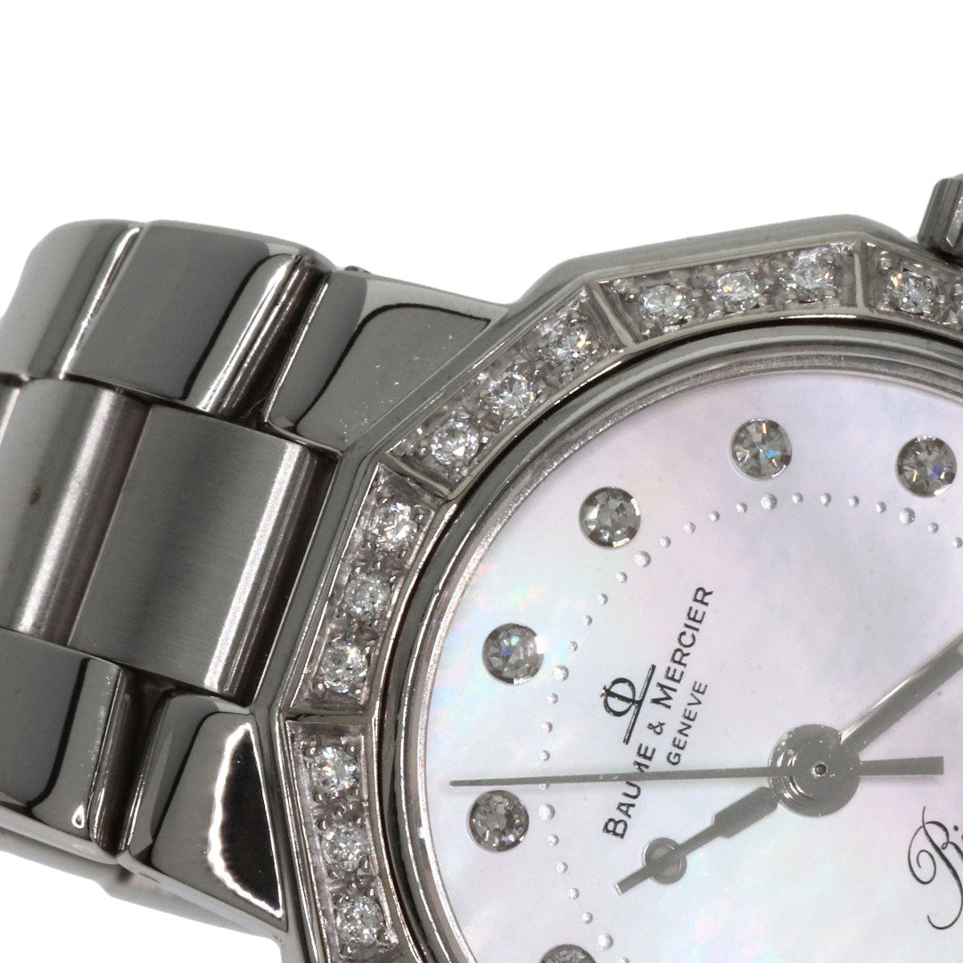 Baume & Mercier Watches Quartz MV045057 Stainless Steel Silver Riviera Diamond Women Used Authentic