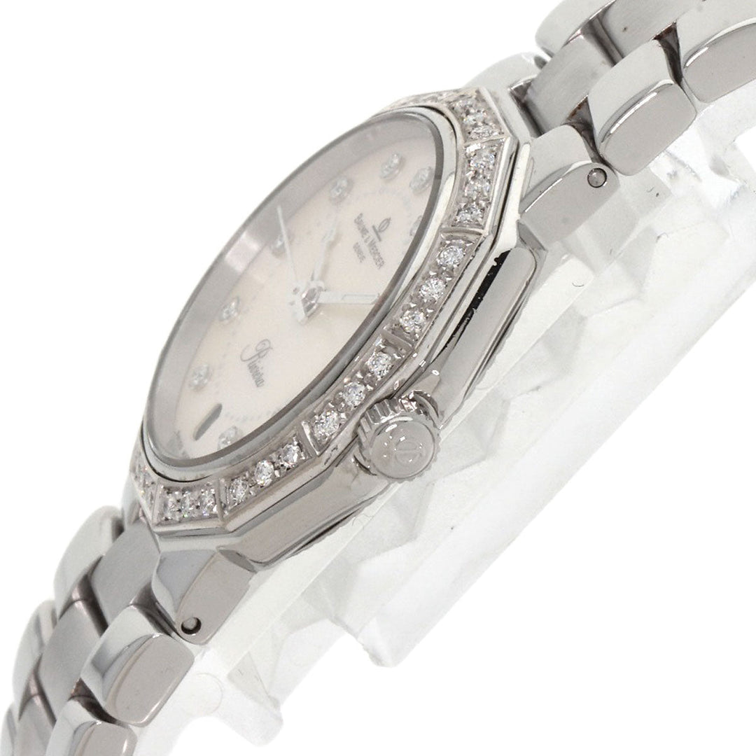 Baume & Mercier Watches Quartz MV045057 Stainless Steel Silver Riviera Diamond Women Used Authentic