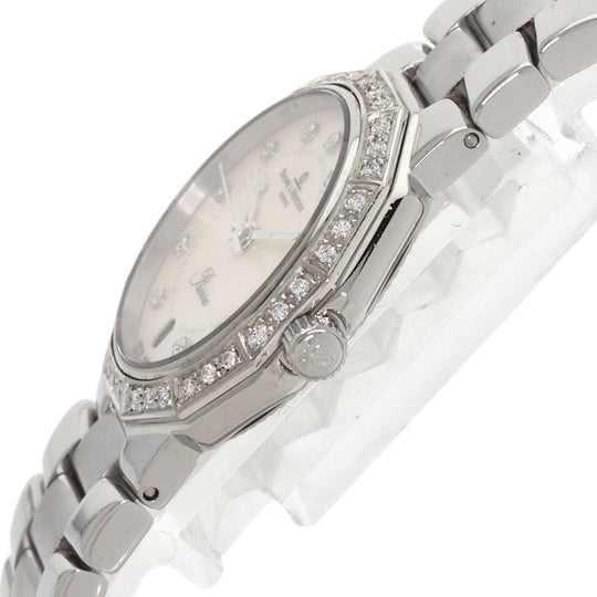 Baume & Mercier Watches Quartz MV045057 Stainless Steel Silver Riviera Diamond Women Used Authentic