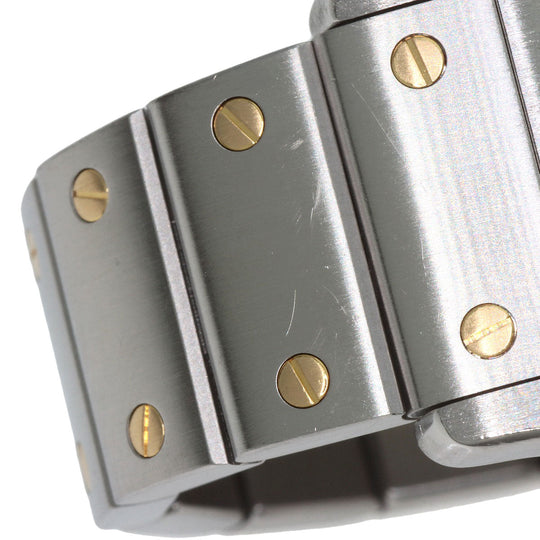 CARTIER Watches Quartz W20012C4 Stainless Steel , SSxK18YG Silver Santosgalbe SM Silver dial Women Used Authentic