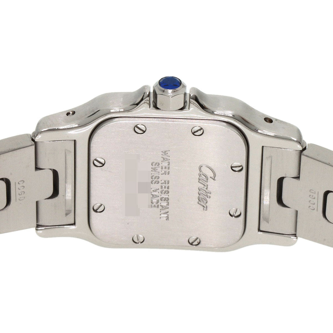 CARTIER Watches Quartz W20012C4 Stainless Steel , SSxK18YG Silver Santosgalbe SM Silver dial Women Used Authentic