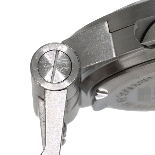 BVLGARI Watches Quartz CH35S Stainless Steel Silver Diagono Sports Chronograph black dial