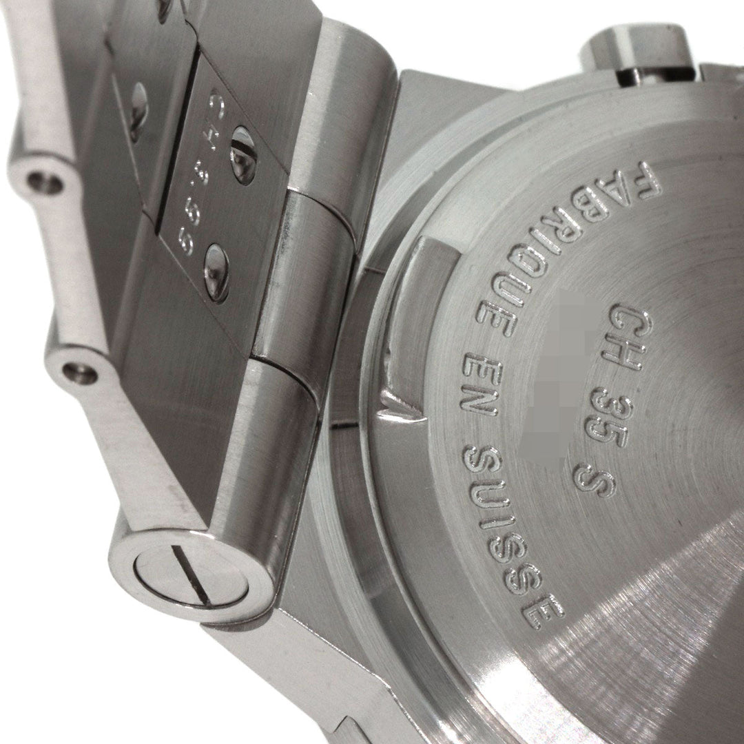 BVLGARI Watches Quartz CH35S Stainless Steel Silver Diagono Sports Chronograph black dial