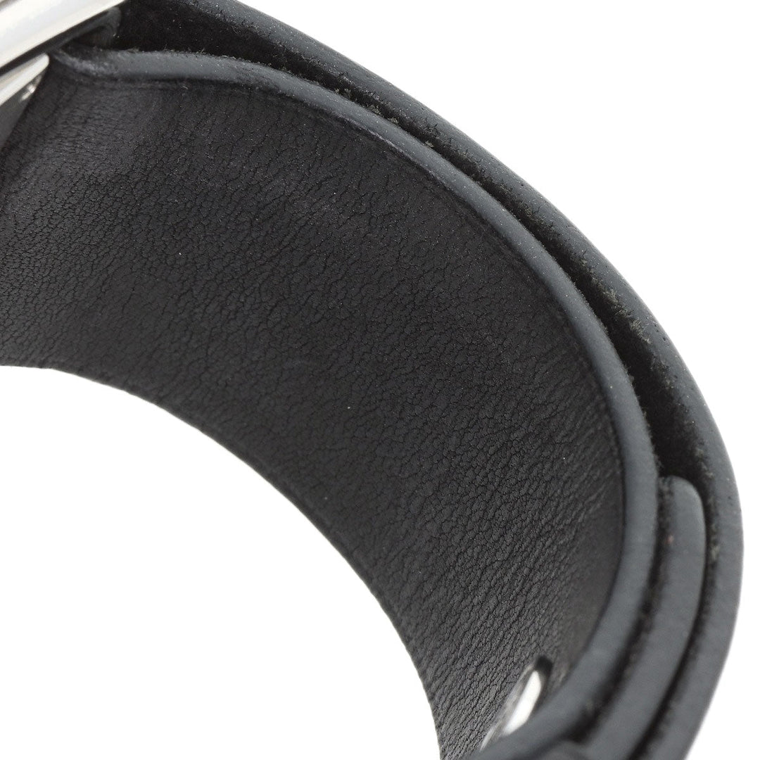 HERMES Watches Quartz BA1.510 Stainless Steel, Leather Silver Valenia Silver dial Women Used Authentic