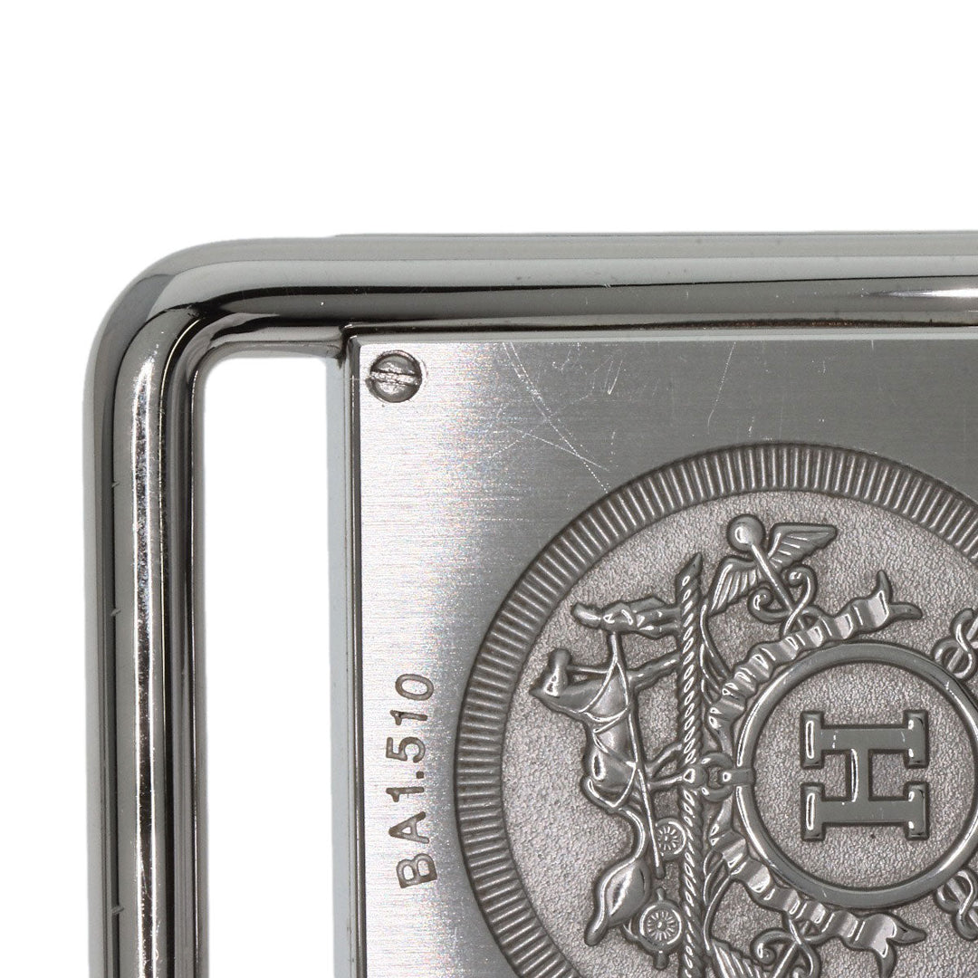 HERMES Watches Quartz BA1.510 Stainless Steel, Leather Silver Valenia Silver dial Women Used Authentic
