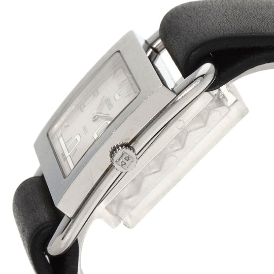 HERMES Watches Quartz BA1.510 Stainless Steel, Leather Silver Valenia Silver dial Women Used Authentic