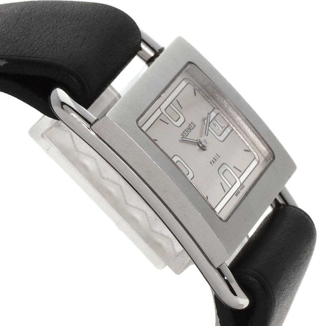 HERMES Watches Quartz BA1.510 Stainless Steel, Leather Silver Valenia Silver dial Women Used Authentic
