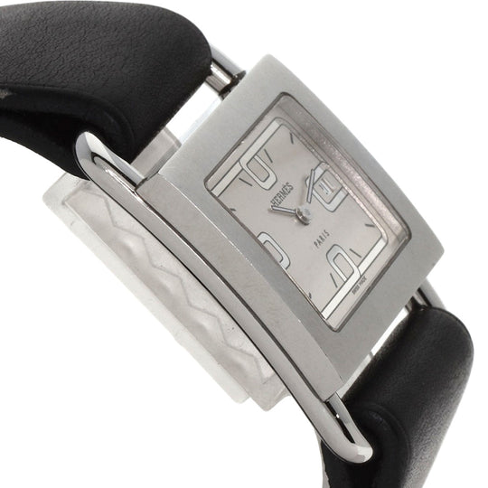 HERMES Watches Quartz BA1.510 Stainless Steel, Leather Silver Valenia Silver dial Women Used Authentic