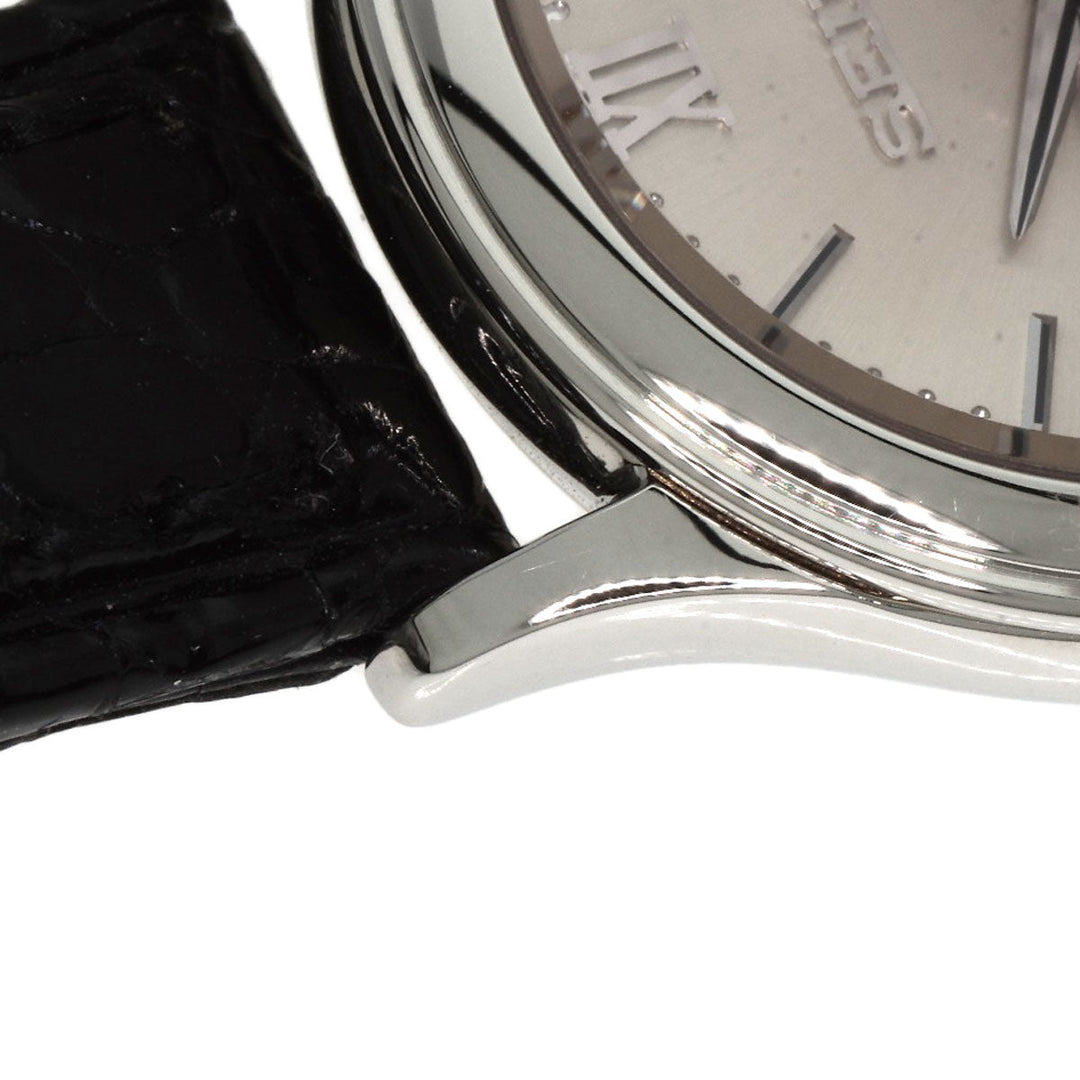 SEIKO Watches Quartz 4J51-0A10 Stainless Steel, Leather Silver Grand Seiko Round Face Silver dial Women Used Authentic