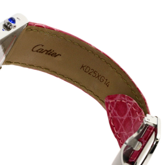 CARTIER Watches Quartz W5200000 Stainless Steel Silver Tank solo SM pink dial