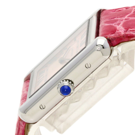 CARTIER Watches Quartz W5200000 Stainless Steel Silver Tank solo SM pink dial