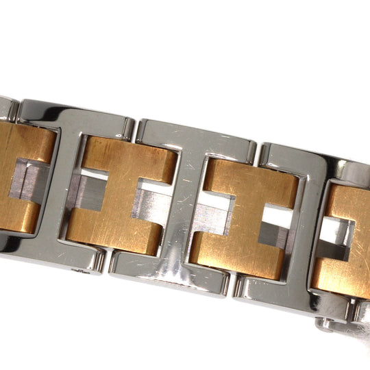 HERMES Watches Quartz CL4.220 Stainless Steel , SSxGP gold Clipper Ivory dial Women Used Authentic