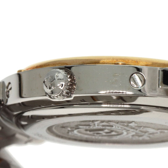 HERMES Watches Quartz CL4.220 Stainless Steel , SSxGP gold Clipper Ivory dial Women Used Authentic